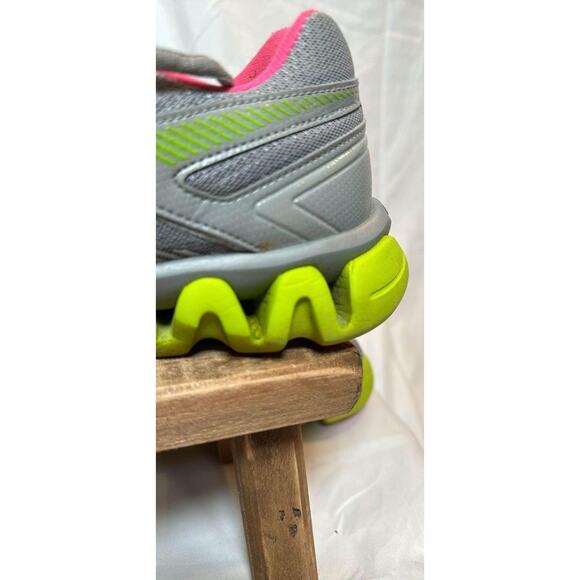 Reebok Zig Lite Ziglite Gray Hot Pink‎ Neon Green Running Shoes Sneakers Wmn's 8 - Picture 5 of 8